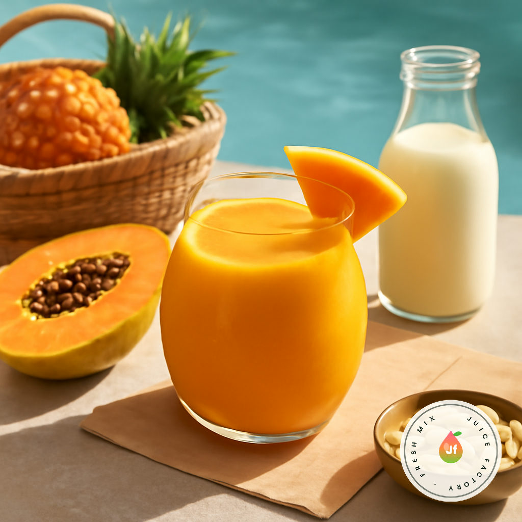Sunlit Almond Milk & Papaya